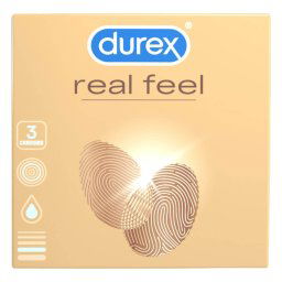 Durex Real Feel - prezervative fără latex (3 buc.)