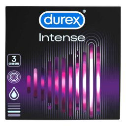 Durex Intense - prezervativ cu nervuri și puncte(3buc)