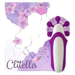 FEELZTOYS Clitella - vibrator oral rotativ și reîncărcabil (mov)