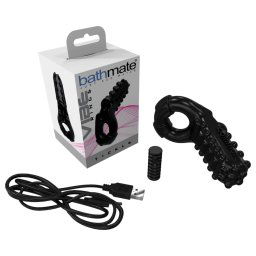 Inel vibratoriu Tickle negru