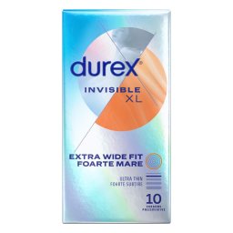 Durex Invisible XL - prezervative extra mari (10buc)