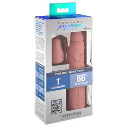 X-TENSION Elite 1 - manșon ajustabil pentru penis (natur)