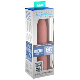X-TENSION Elite - manșon deschis pentru penis, reglabil (natur)