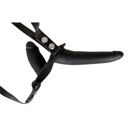 You2Toys - ham de pus, dildo duo din silicon (negru)
