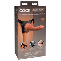 King Cock Elite Comfy - dildo cu ham de prins (nud închis)