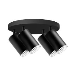 Spot pentru baie TURYN 4xGU10/10W/230V IP44 negru