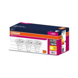 SET 3x bec LED PAR16 GU10/2,8W/230V 2700K 120° Osram