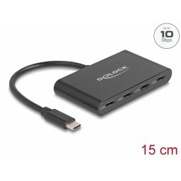 HUB 3.2 Gen2 USB type C la 4 x USB type C, Delock 64129