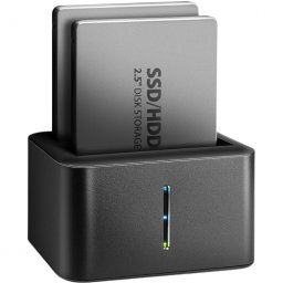Docking Station Axagon ADSA-D25, USB 3.2 gen1 - 2x SATA, Negru