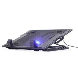 Cooler laptop Gembird NBS-1F17T-01, 17", 150mm, Negru