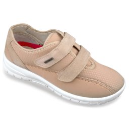 Adidasi confort, stretch, pentru femei, OrtoMed 4009-S119 bej