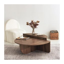 SET 2x măsuță de cafea PODIUM maro