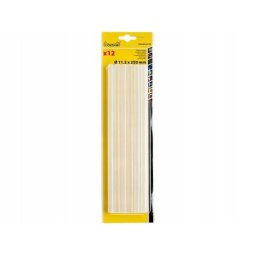 Baton silicon pentru pistol lipit, transparent, 12 buc, 11x250 mm GartenVIP DiyLine
