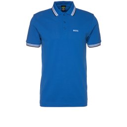 BOSS Tricou 'Paddy' albastru regal / negru / alb
