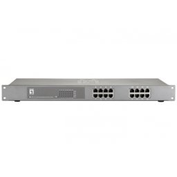 Switch Comutator FEP-1612W150, 16 porturi, PoE, Gri