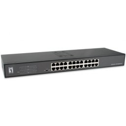 Switch Comutator GEU-2431, 24 porturi, Negru