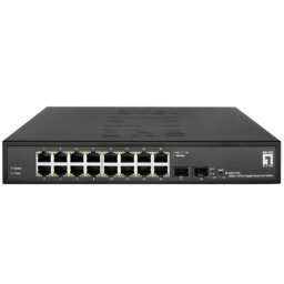 Switch Comutator GES-2118, 16 porturi, Negru