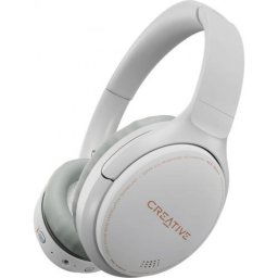 Casti Bluetooth Creative Super X-Fi Bluetooth 5.0, ANC, Alb