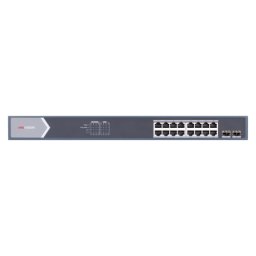 Switch 16 porturi gigabit PoE, 2 porturi SFP, Smart Management - HIKVISION DS-3E1518P-SI