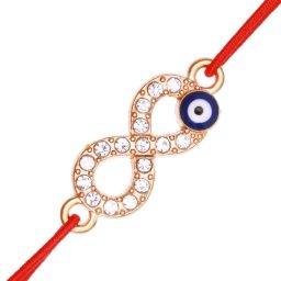 Martisor Bratara Aurie Infinit cu Ochiul Norocos