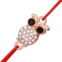 Martisor Bratara Aurie Bufnita cu Pietre