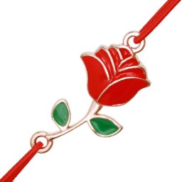 Martisor Bratara Aurie Trandafir Rosu