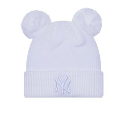 New Era, caciula rib cuff new york yankees, Alb