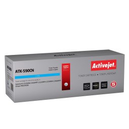 Activejet ATK-590CN toner for Kyocera printer; Kyocera TK-590C replacement; Supreme; 5000 pages; cyan