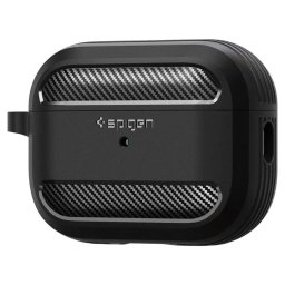 Husa Spigen RUGGED ARMOR Apple AIRPODS PRO 1 / 2 MATTE BLACK