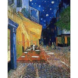 Set goblen cu diamante, fara sasiu, Terasa cafenelei - van Gogh, 40x50 cm