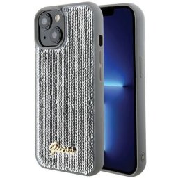 Husa iPhone 15 Pro 6.1" mov husă rigidă Sequin Script Metal