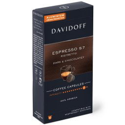 Capsule cafea Davidoff Café Espresso 57 Ristretto, 10 capsule x 5.5g, Compatibil sistem Nespresso