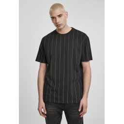 Oversized Pinstripe Tee black
