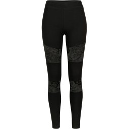 Women's leggings with laces black