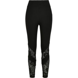 Women's High Waisted Lace Leggings Black