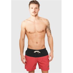 Men's Block Swimsuit Black/Red