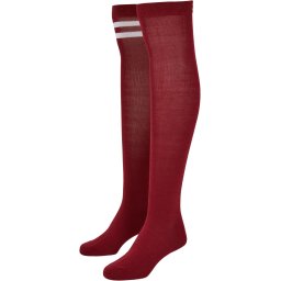 Women's College Socks 2-Pack Burgundy