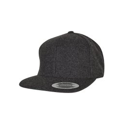 Melton Wool Snapback Dark Grey