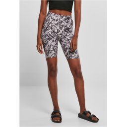 Women's soft shorts AOP Cycle Black fade