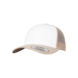 Retro Trucker Colorful front khaki/white/khaki