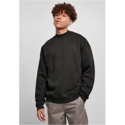 Mock Neck Crew Black