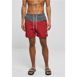 Men's Block Swimsuit Grey/Red