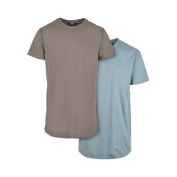 Pre-Pack Shaped Long Tee 2-Pack Asphalt/Powder Blue