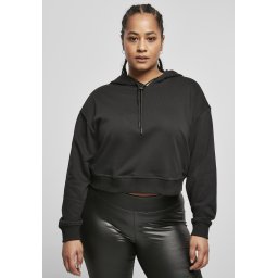 Women's Short Terry Hoody Black