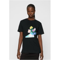 Women's T-shirt Flower Sneaker Tee black