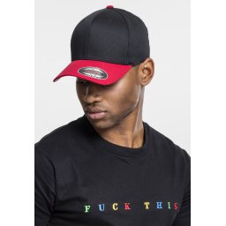 Flexfit Wooly Combed 2-Tone blk/red