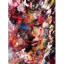Set pictura pe numere, cu sasiu, Figura feminina abstracta, 40x50 cm