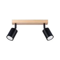 Spot Sollux SL.1291 VERDO 2xGU10/10W/230V negru