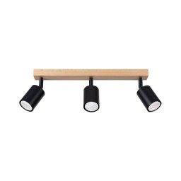 Spot Sollux SL.1293 VERDO 3xGU10/10W/230V negru