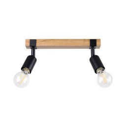 Spot Sollux SL.1296 ZUCA 2xE27/15W/230V negru